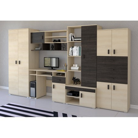 Obývací sestava Nelly 350x52 - popelavá/dub cantebury ID NÁBYTEK