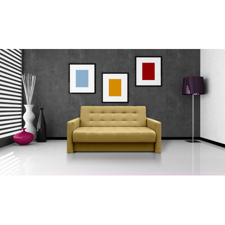 Rozkládací pohovka MONDO 3 Žlutá DOMEX