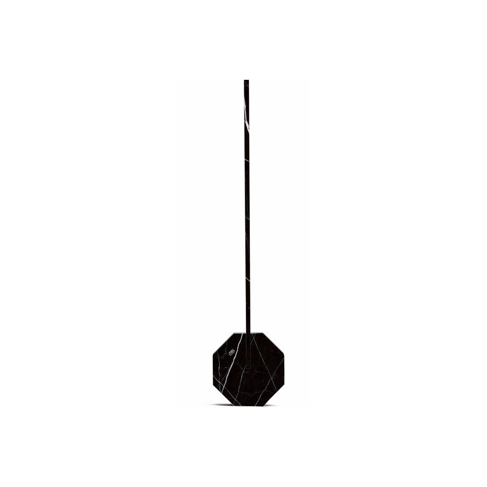 Černá stolní lampa v mramorovém dekoru Gingko Octagon Gingko