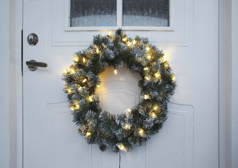 LED svítící věnec Star Trading Wreath
