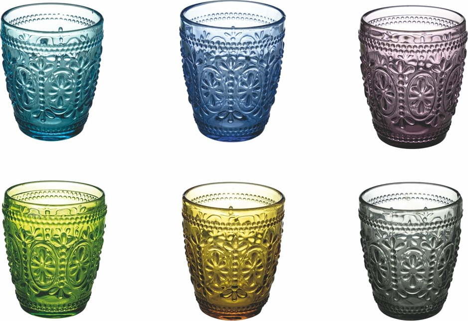 Sada 6 barevných sklenic Villa'd Este Imperial Bicchieri