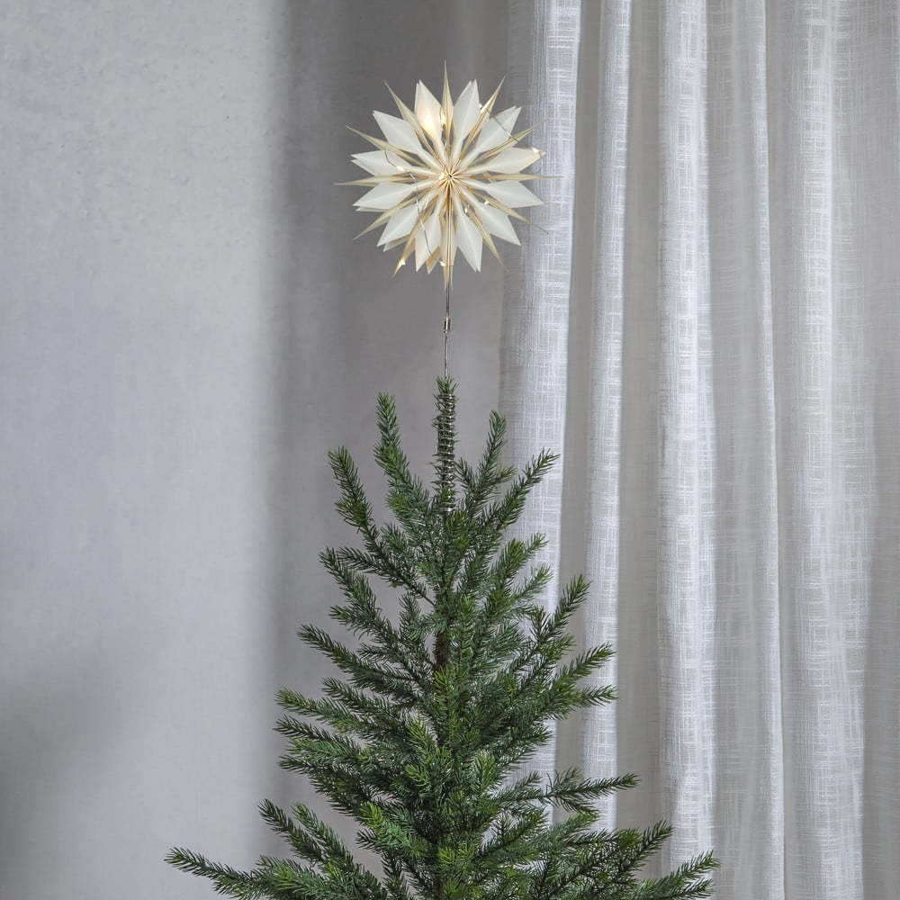 Bílá světelná špička na vánoční stromek Flinga - Star Trading Star Trading