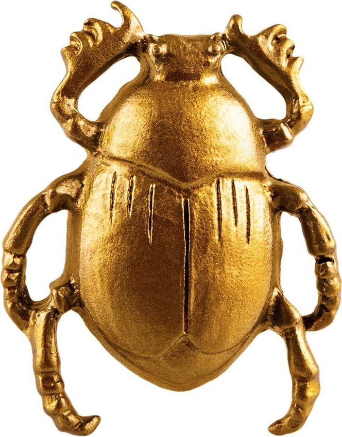 Cínová úchytka na šuplík ve zlaté barvě Sass & Belle Scarab Beetle Sass & Belle