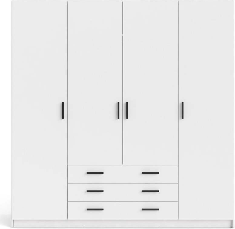 Bílá šatní skříň Tvilum Sprint