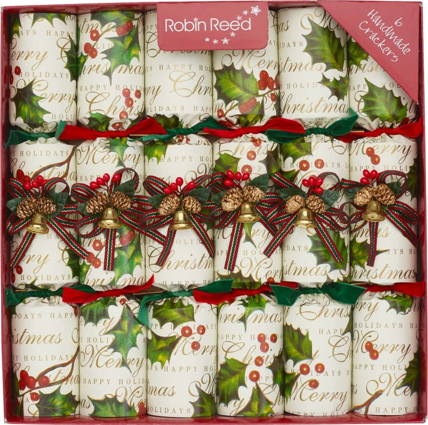 Vánoční crackery v sadě 6 ks Holly Bells - Robin Reed Robin Reed
