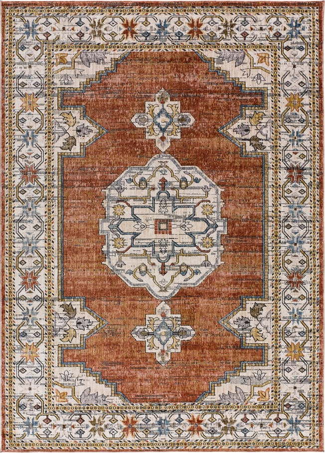 Oranžovo-béžový koberec 150x77 cm Truva - Universal Universal