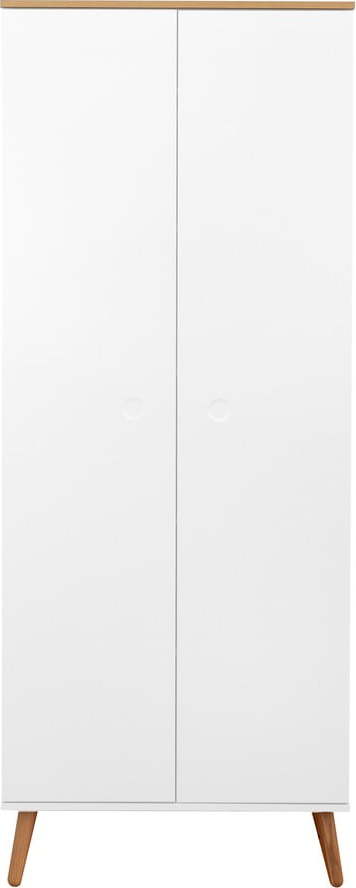 Bílá šatní skříň 79x201 cm Dot - Tenzo Tenzo