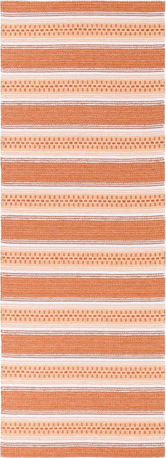 Oranžový koberec vhodný do exteriéru Narma Runö