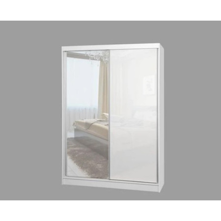 Kvalitní Šatní Skříň Velis 120 cm Černý mat Bílá Furniture