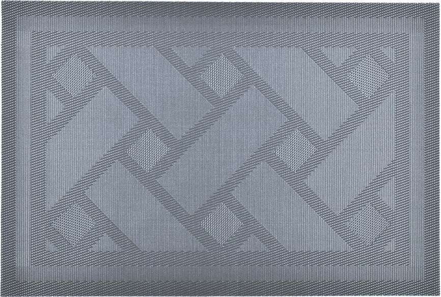 Stříbrné látkové prostírání 2 ks 30x45 cm Geom - JAHU collections JAHU collections