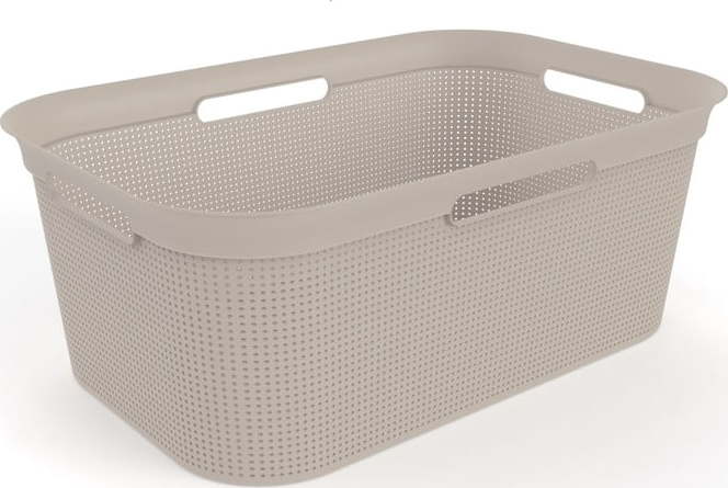 Béžový plastový koš na prádlo 41 l Brisen - Rotho ROTHO