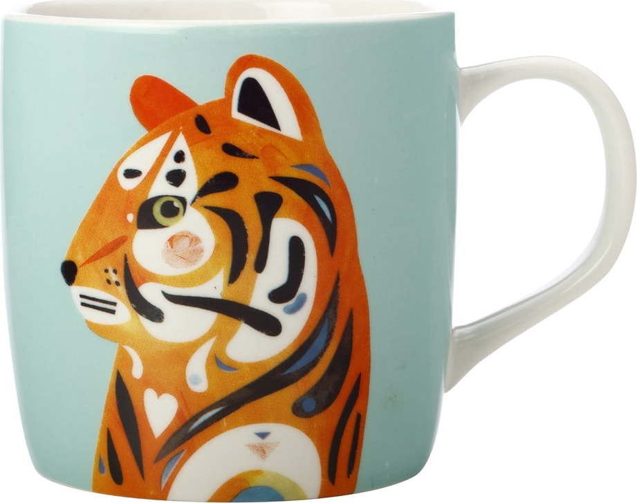 Modrý porcelánový hrnek Maxwell & Williams Pete Cromer Tiger