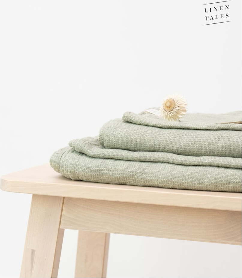 Zelený lněný ručník 65x45 cm - Linen Tales Linen Tales