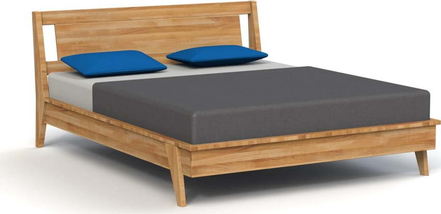 Dvoulůžková postel z dubového dřeva 200x200 cm Retro 2 - The Beds The Beds