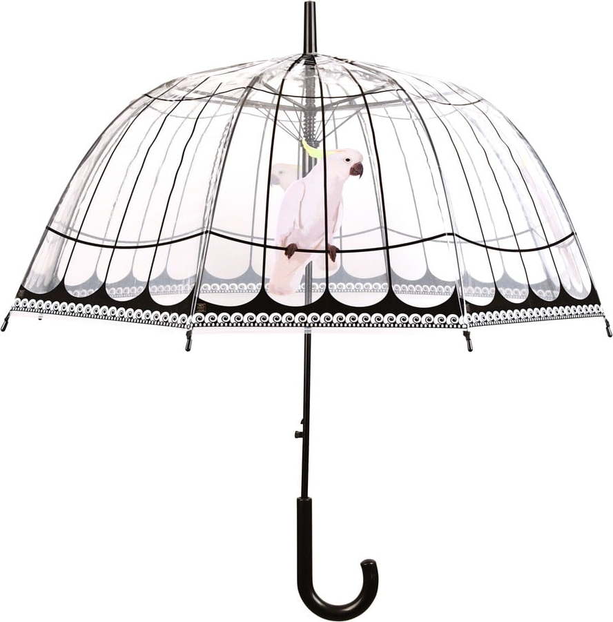 Transparentní větruodolný deštník Esschert Design