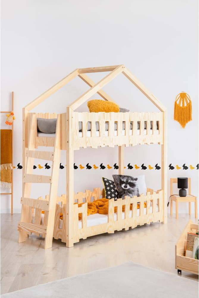 Domečková patrová dětská postel 90x200 cm Zippo B - Adeko Adeko