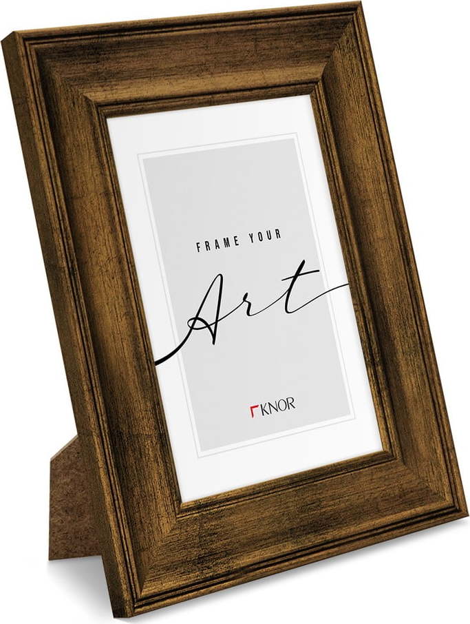 Plastový rámeček v měděné barvě 13x18 cm knor