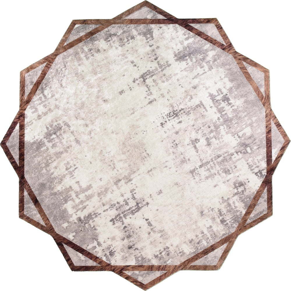Béžový kulatý koberec ø 160 cm - Vitaus Vitaus