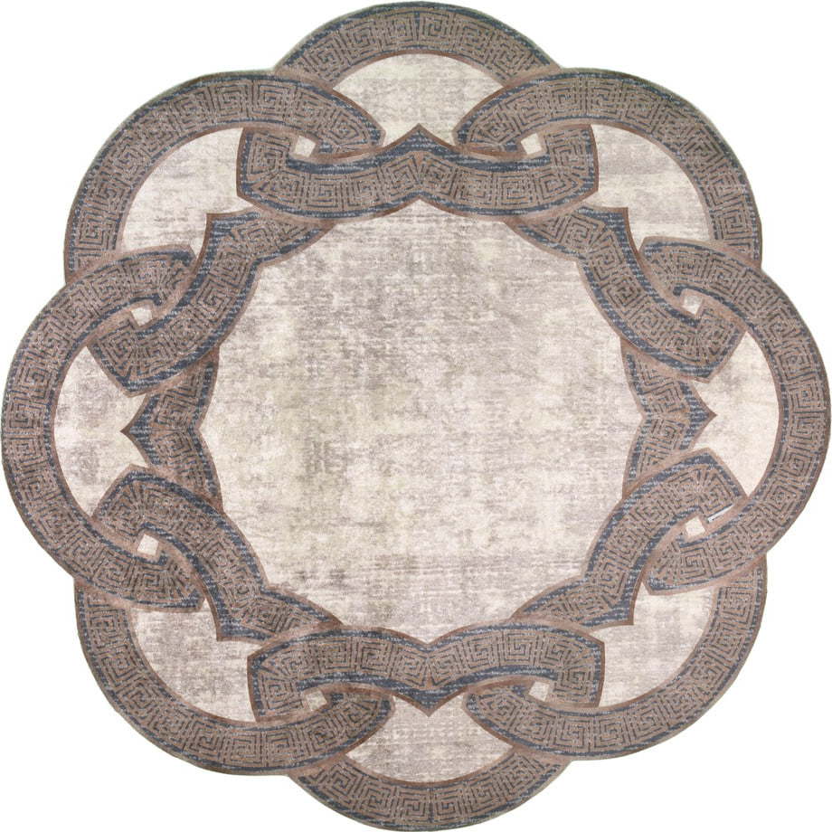 Béžový kulatý koberec ø 80 cm - Vitaus Vitaus