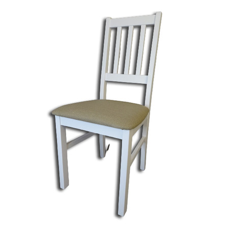 Jídelní židle BOSS 4 - bílá + tkanina 27A MIX-DREW