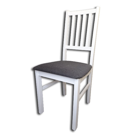 Jídelní židle NILO 7 - bílá + tkanina 11 MIX-DREW