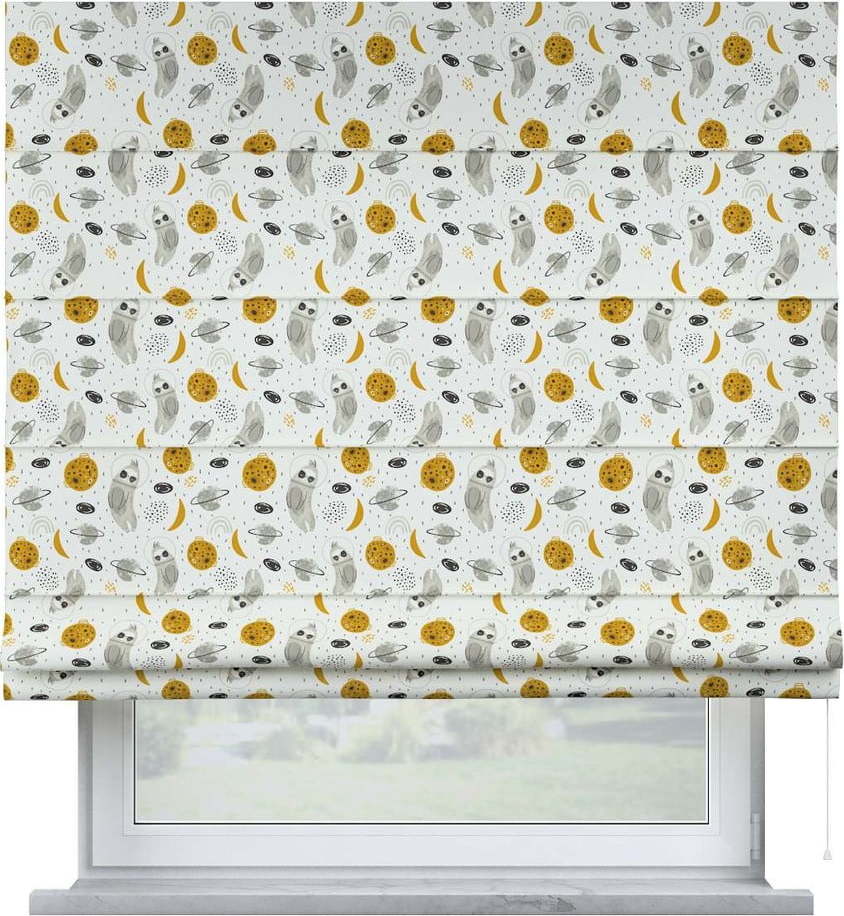 Žluto-bílá dětská roleta 170x130 cm Magic - Yellow Tipi Yellow Tipi