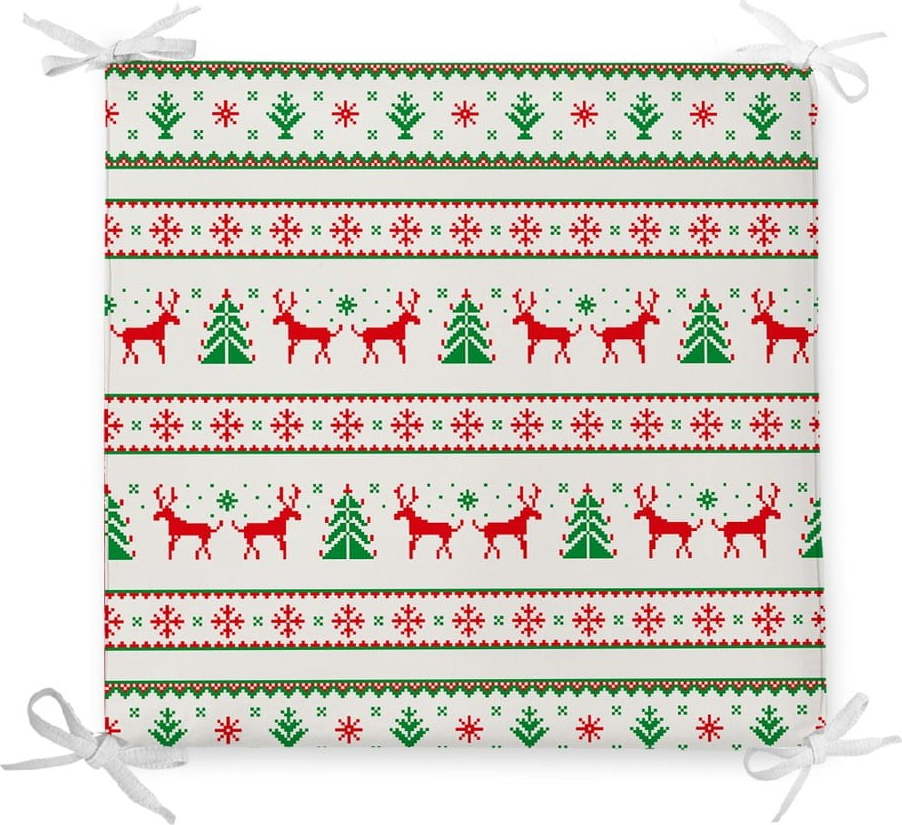 Vánoční podsedák s příměsí bavlny Minimalist Cushion Covers Traditions