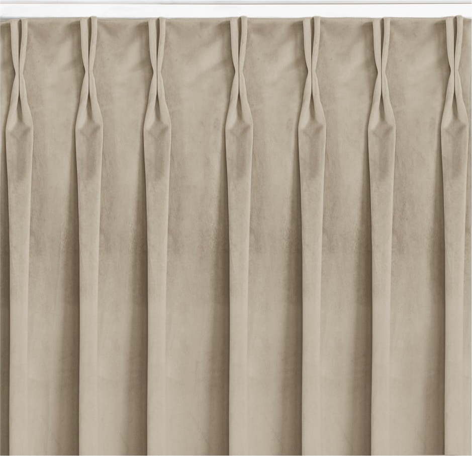 Krémový závěs 200x270 cm Vila – Homede HOMEDE