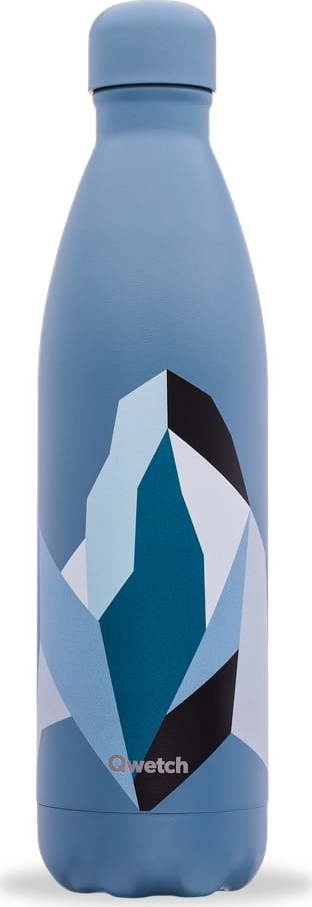 Modrá cestovní nerezová lahev 750 ml ALTITUDE x Severine Dietrich - Qwetch Qwetch