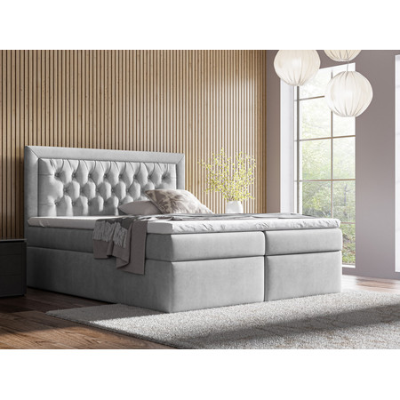Postel 68 GITEGA 90x200 cm Světle šedá Signal-nabytek
