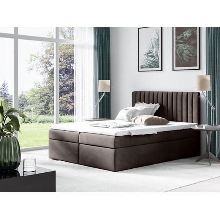 Postel 69 BISSAU 90x200 cm Tmavě hnědá Signal-nabytek