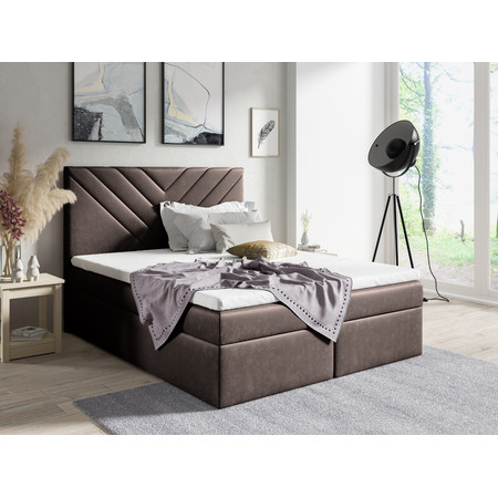 Postel 70 GARD 180x200 cm Hnědá Signal-nabytek