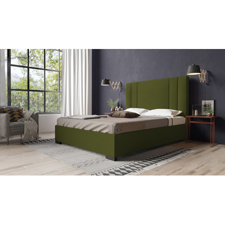 Postel BRAYDEN 09 STANDARD 90x200 cm - černé nohy Zelená Signal-nabytek