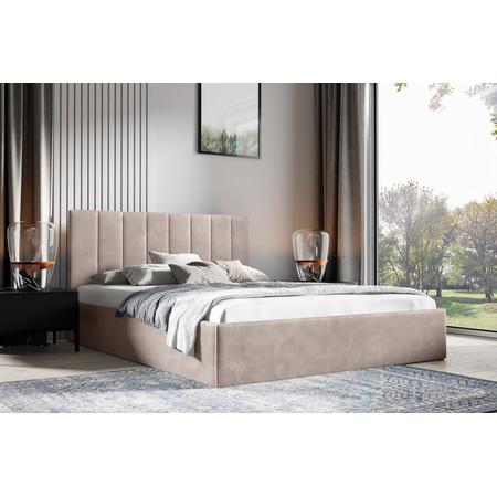 Postel LUCY 2 90x200 cm Světle hnědá Signal-nabytek