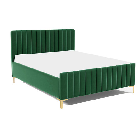 Postel RUBY 25 STANDARD 90x200 cm - zlaté nohy Zelená Signal-nabytek