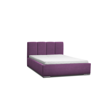 Postel ZAY 02 STANDARD 90x200 cm  - stříbrné nohy Fialová Signal-nabytek