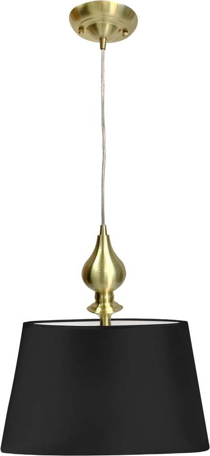 Závěsné svítidlo v černo-zlaté barvě ø 35 cm Prima Gold – Candellux Lighting Candellux Lighting
