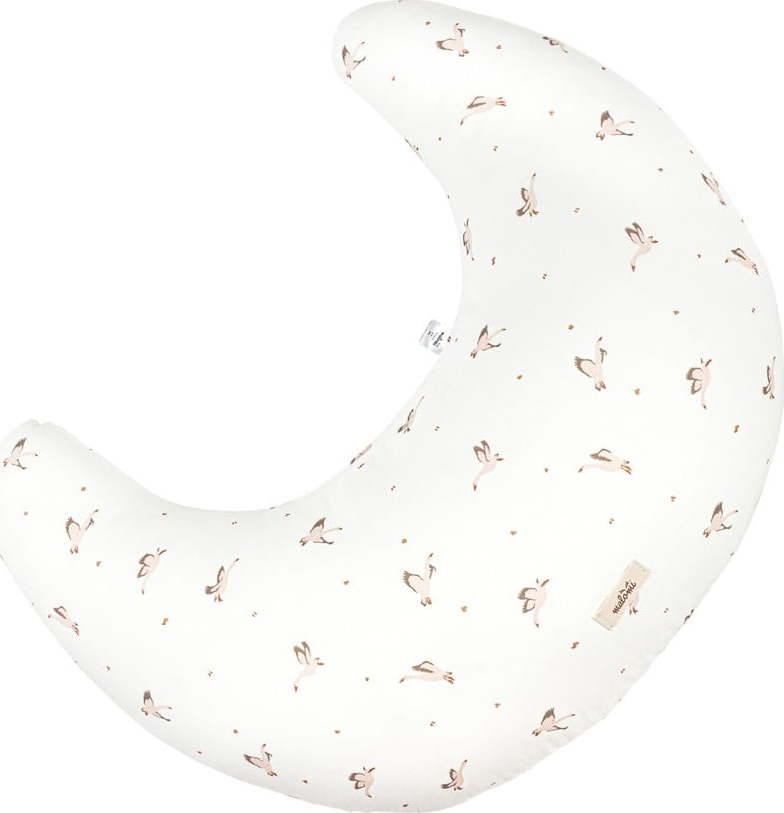 Bílý kojící polštář Goose – Malomi Kids Malomi Kids