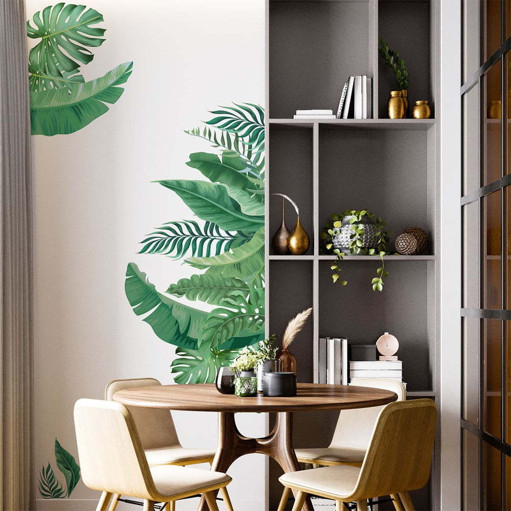 Samolepka na zeď 60x90 cm Tropical Leaves – Ambiance Ambiance
