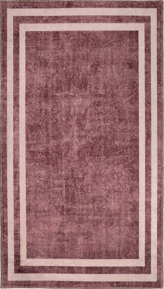 Červený pratelný koberec běhoun 200x80 cm - Vitaus Vitaus