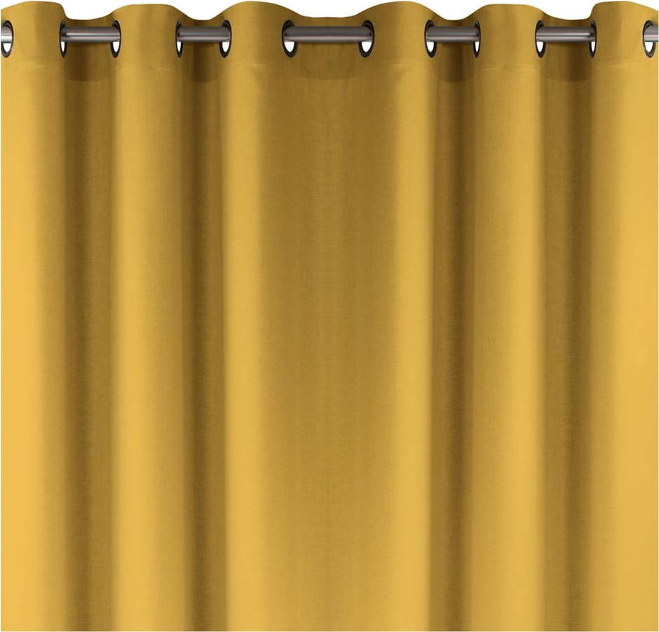 Závěs v hořčicové barvě 140x270 cm Carmena – Homede HOMEDE