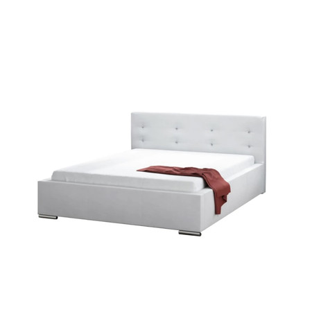 Čalouněná postel DAKOTA bílá rozměr 160x200 cm TT-FURNITURE