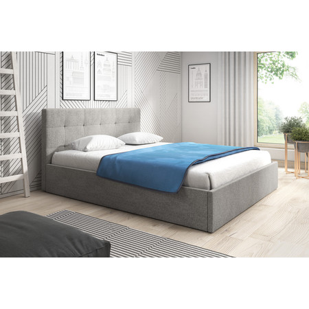 Čalouněná postel LAURA rozměr 80x200 cm Tmavě šedá TT-FURNITURE