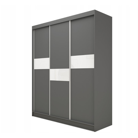 Kvalitní Šatní Skříň Livia 180 cm Dub artisan/černá Furniture