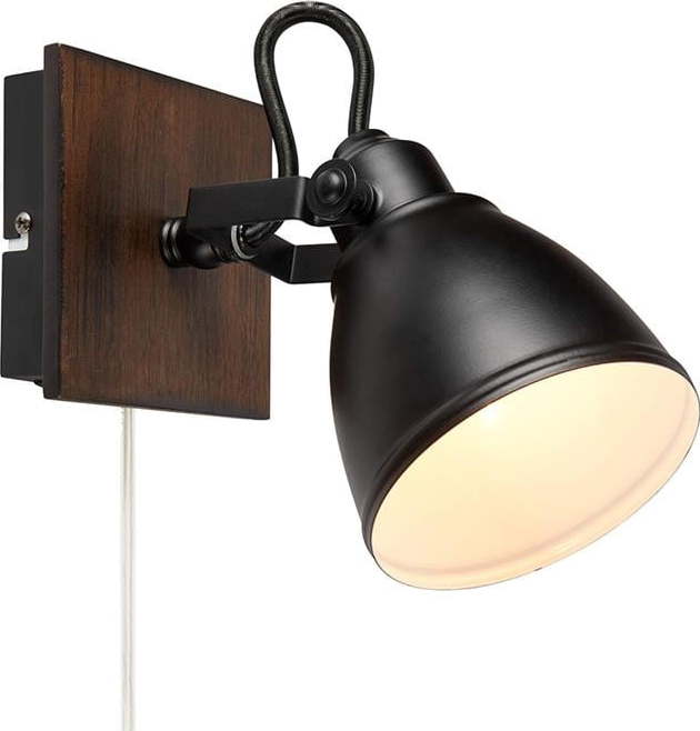 Černé nástěnné světlo Markslöjd Native