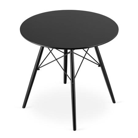 Jídelní stůl TODI 80 cm - černá/černá SG-nábytek