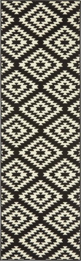 Černo-bílý běhoun Hanse Home Basic Nordic
