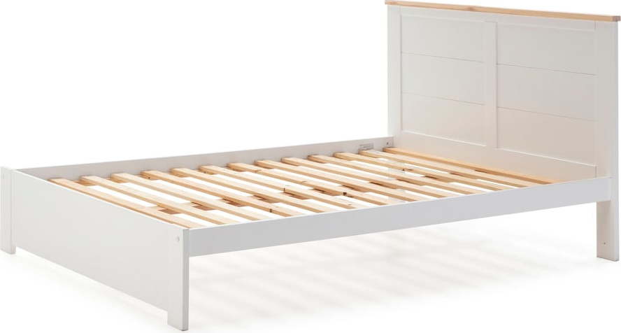 Bílá dvoulůžková postel 140x190 cm Akira – Marckeric Marckeric