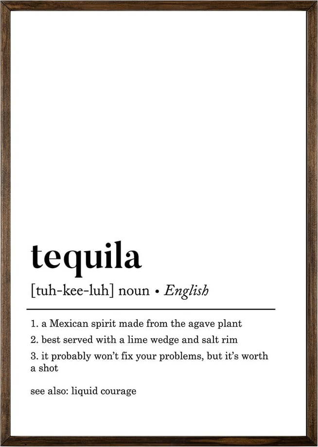 Plakát 50x70 cm Tequila – Wallity Wallity