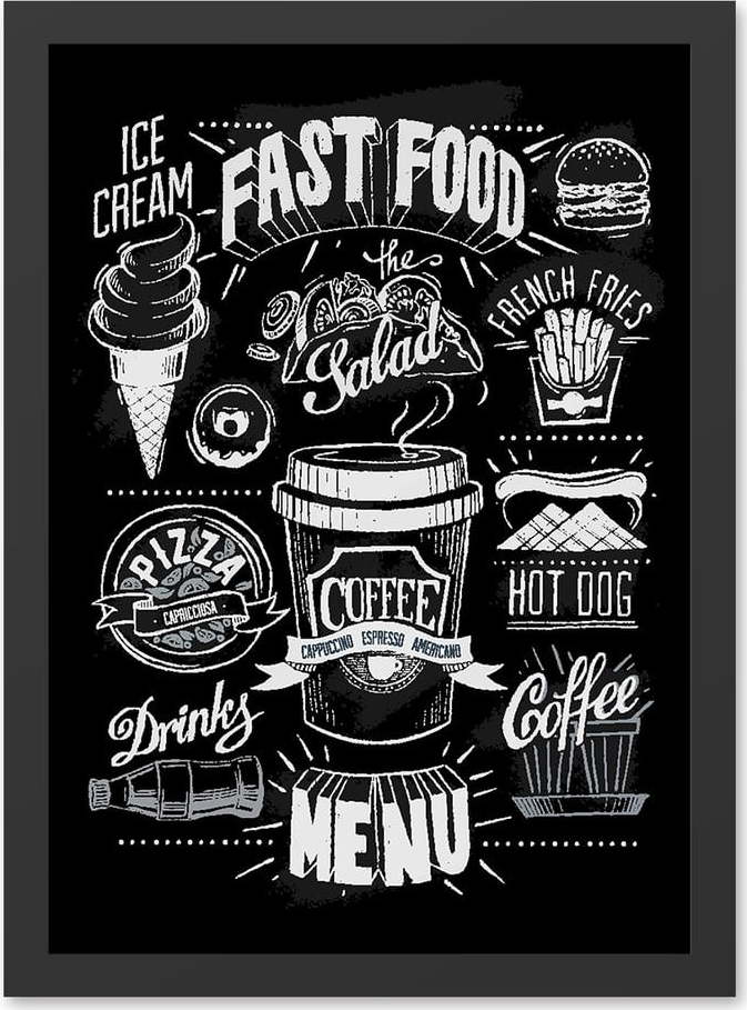 Obraz 55x70 cm Menu – Wallity Wallity